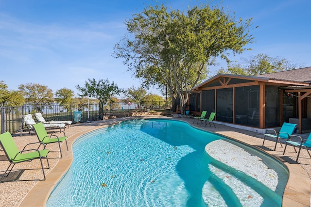 view of pool with a patio