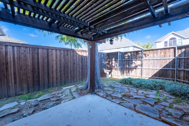 view of patio / terrace with a pergola