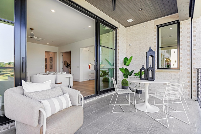 view of patio / terrace featuring outdoor lounge area