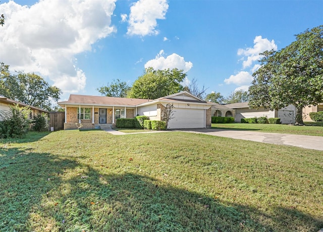 1246 Woodburn Trl, Dallas, TX 75241 - ranch-style house featuring driveway, an attached garage, and brick siding