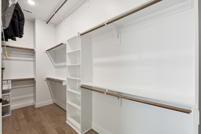 spacious closet featuring wood-type flooring