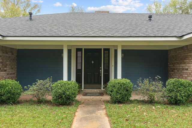 property entrance with a porch