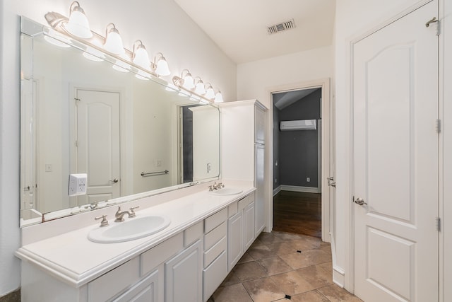 bathroom featuring vanity and tile patterned floors