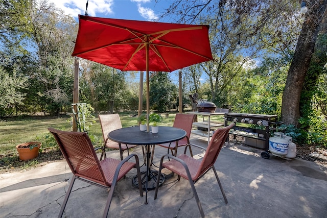 view of patio / terrace with grilling area