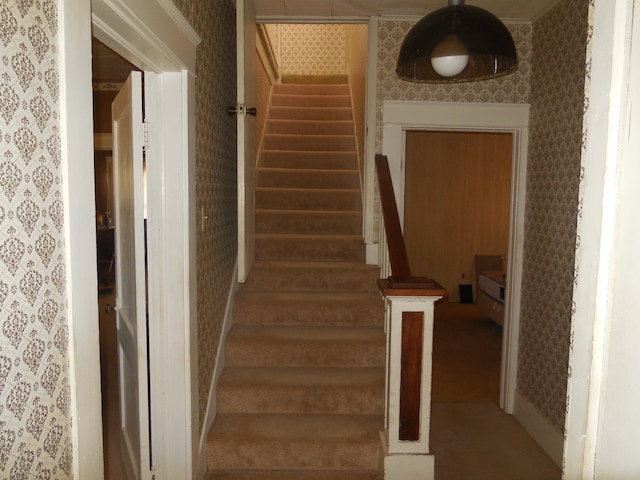 view of stairs