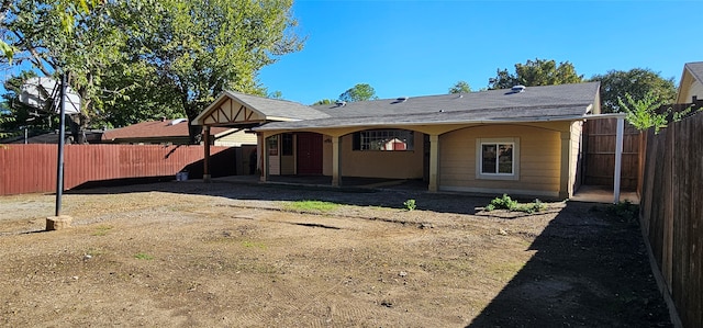 view of back of property