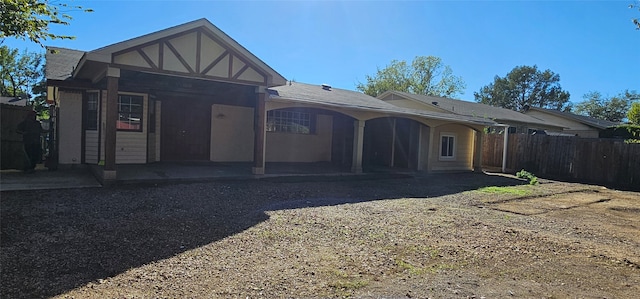 view of front of home