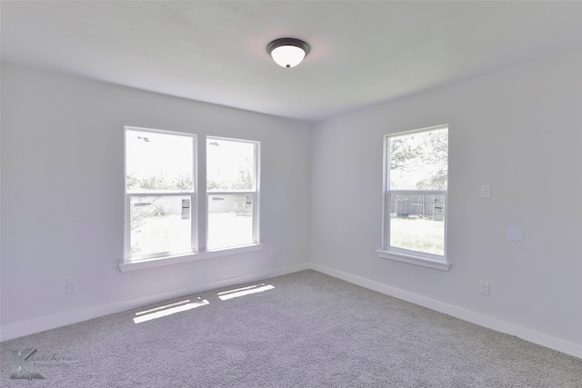 spare room featuring carpet floors