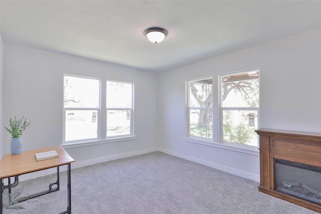 view of carpeted office