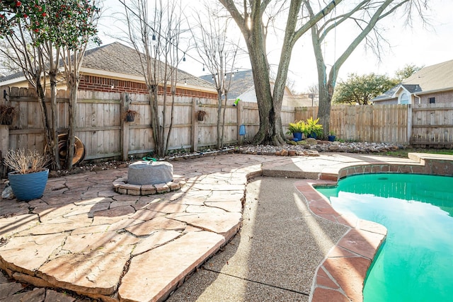 view of pool with a patio area