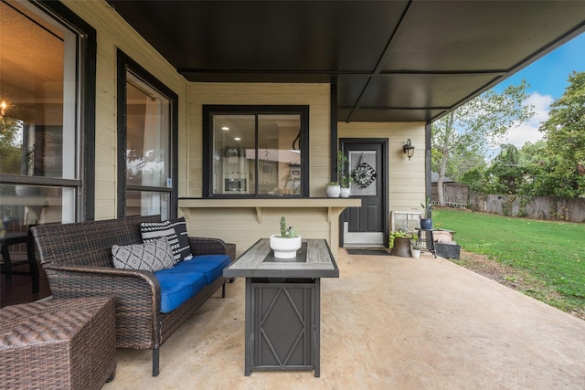 view of patio / terrace with outdoor lounge area