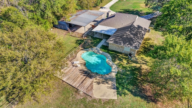 birds eye view of property