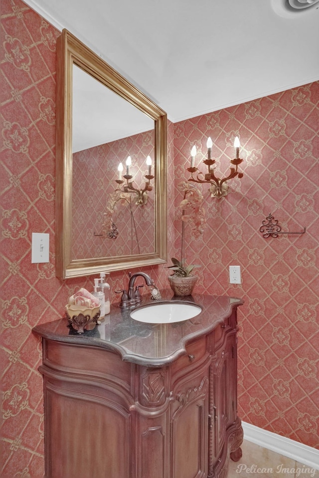 bathroom featuring vanity