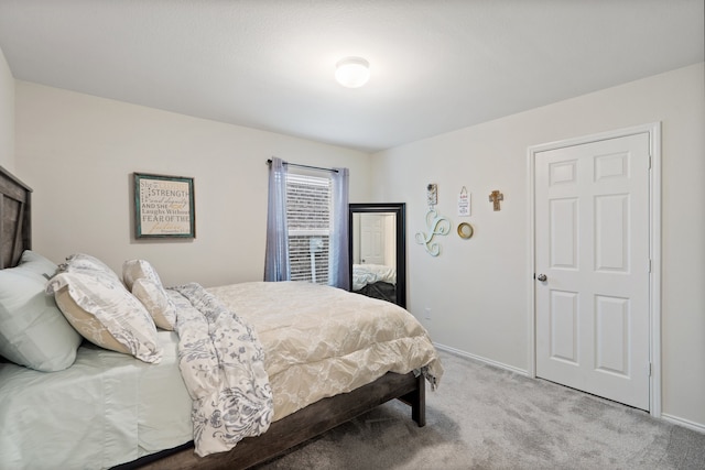 bedroom with carpet flooring