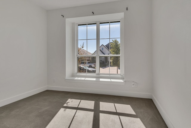 carpeted empty room with a healthy amount of sunlight