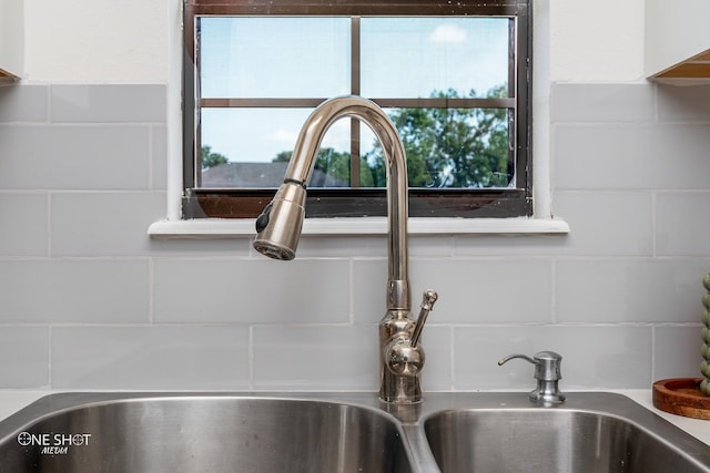 interior details featuring sink