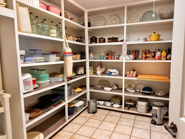 view of pantry