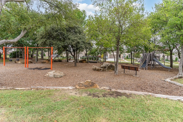 view of jungle gym