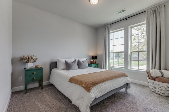 bedroom featuring carpet