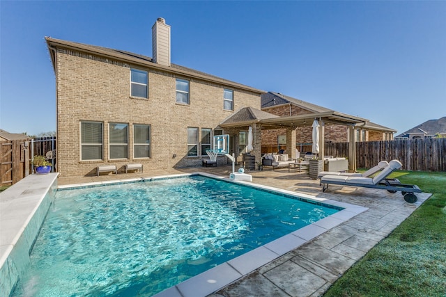 view of pool with a patio