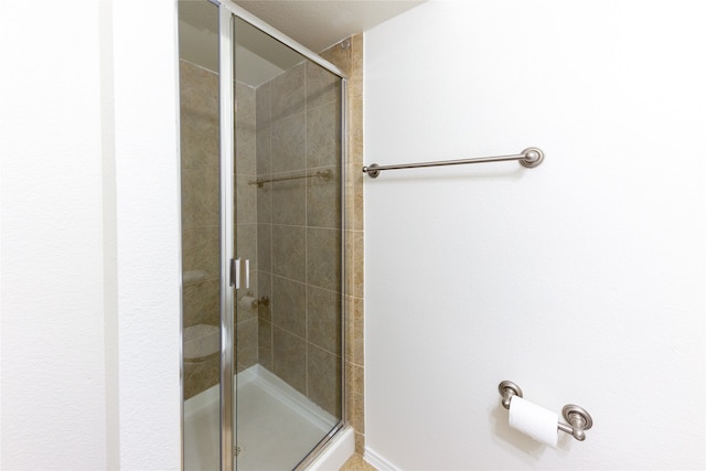 bathroom with walk in shower