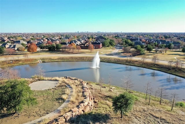 view of water feature