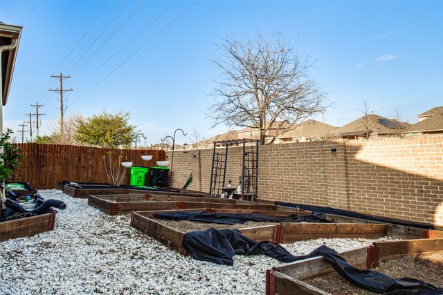 view of snowy yard