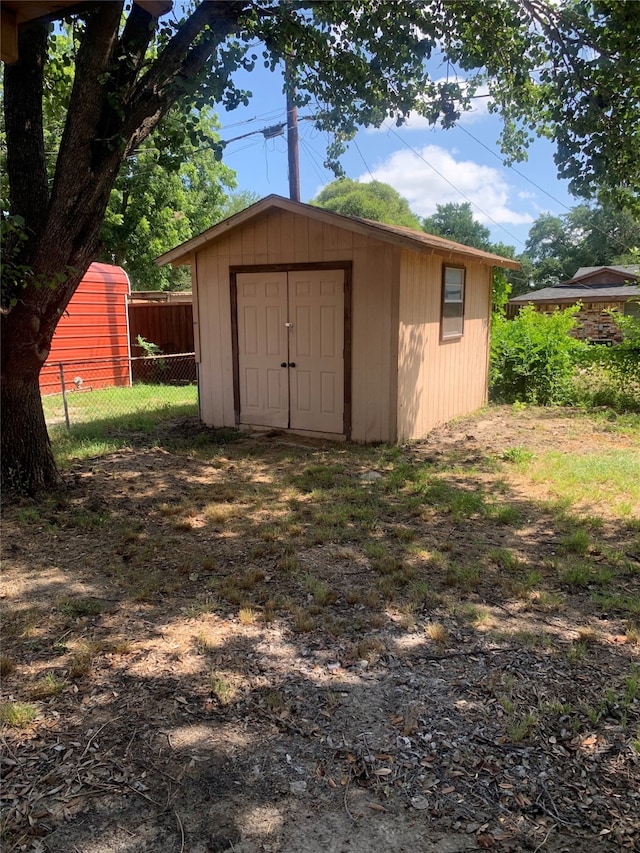 view of outbuilding