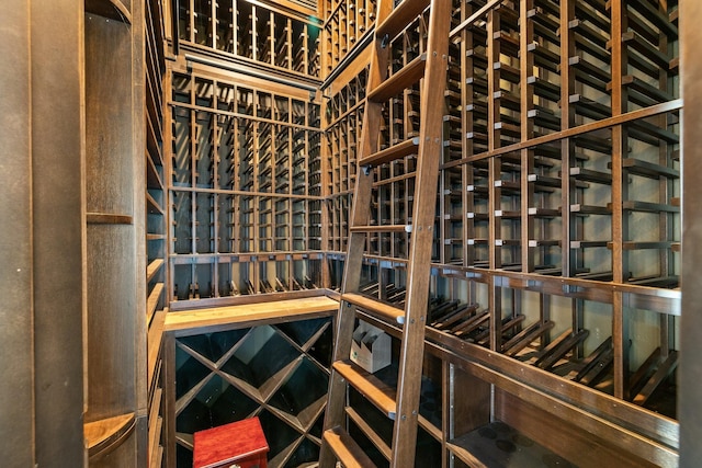 view of wine area