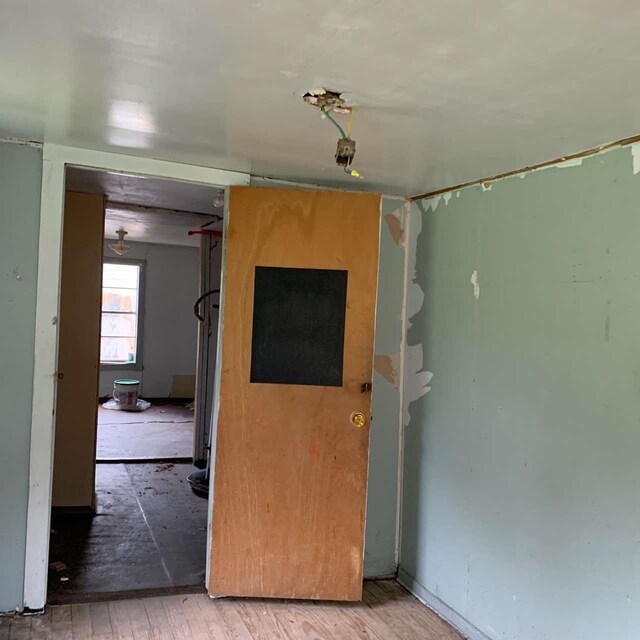 empty room featuring hardwood / wood-style flooring