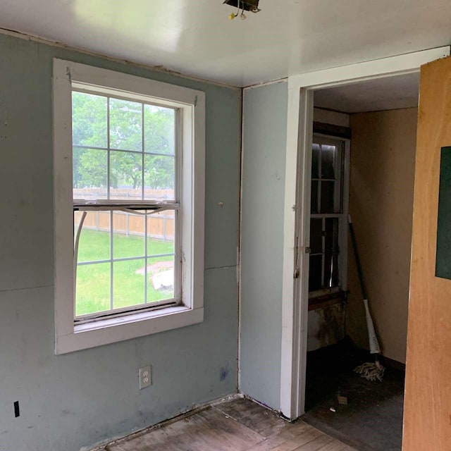 unfurnished room with plenty of natural light