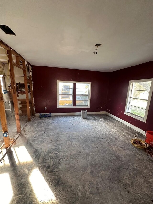 view of unfurnished living room