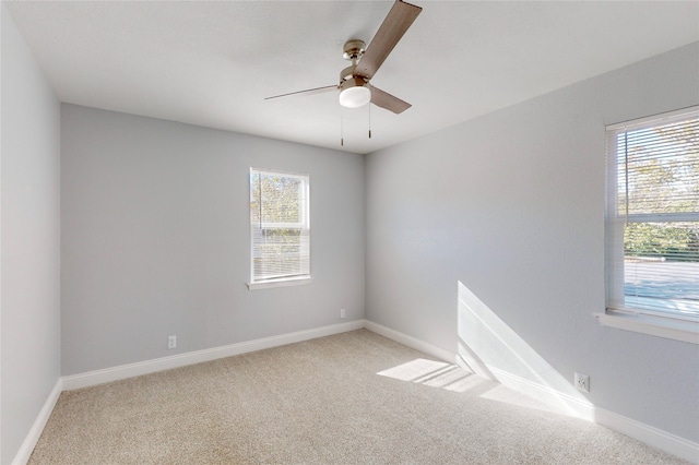 2605 Mark Dr, Mesquite, TX 75150 - carpeted empty room with a ceiling fan and baseboards