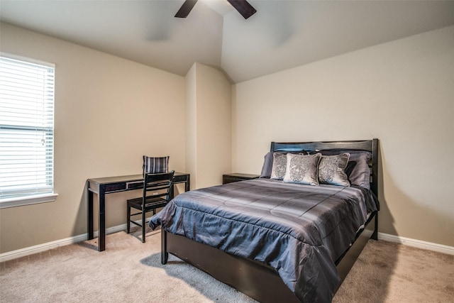 812 Green Coral Dr, Little Elm, TX 75068 - bedroom featuring multiple windows, carpet flooring, vaulted ceiling, and baseboards