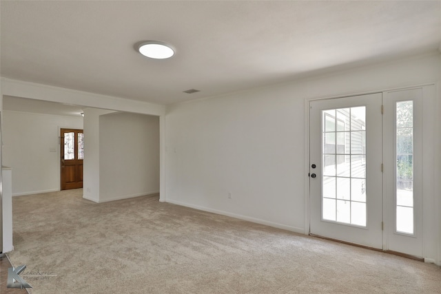 interior space featuring a wealth of natural light