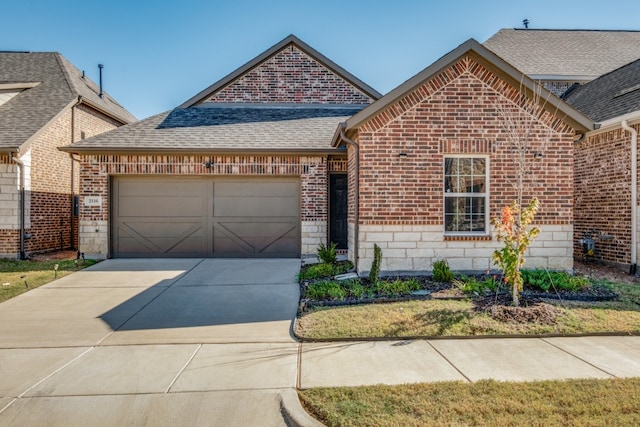 front of property featuring a garage