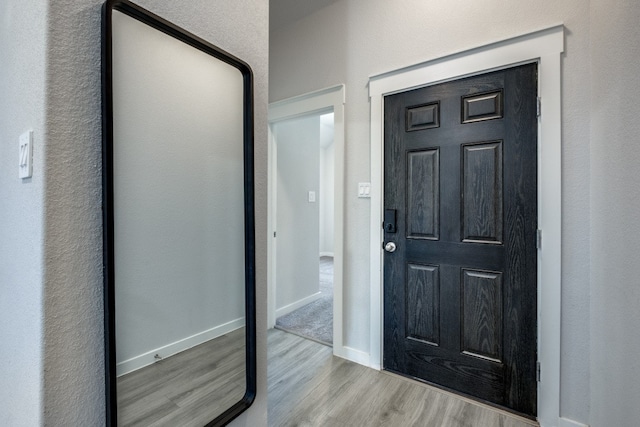 entrance foyer featuring light hardwood / wood-style flooring