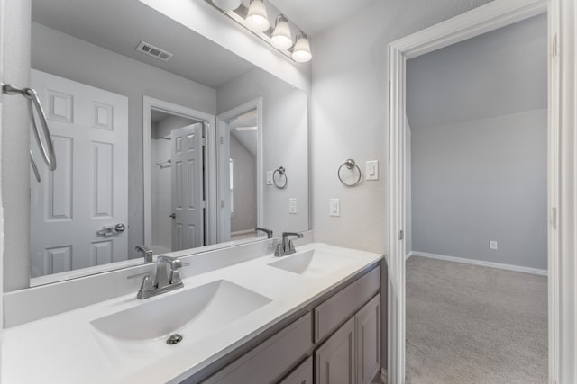 bathroom featuring vanity