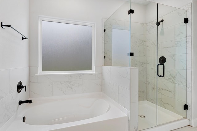 219 Briarwood Dr, Nevada, TX 75173 - bathroom with a bath and a shower stall