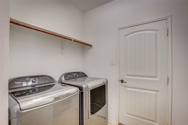 laundry area with washer and dryer