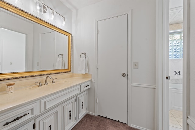 bathroom with vanity