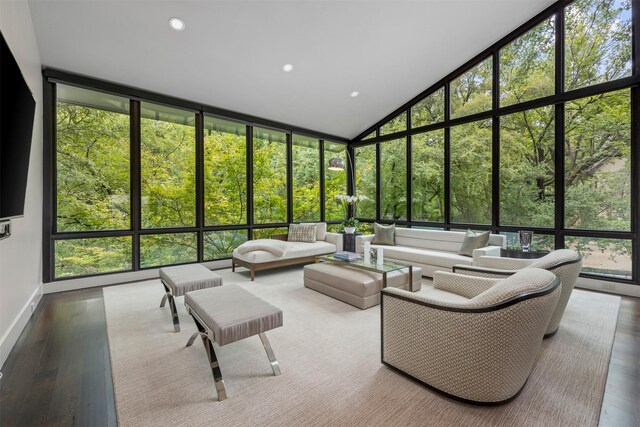 sunroom / solarium with a wealth of natural light