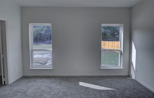 empty room with carpet floors