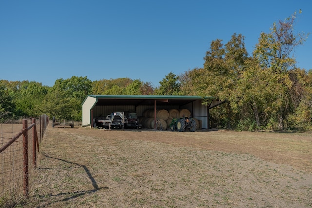 view of outdoor structure