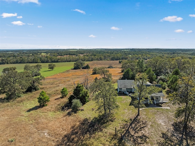 bird's eye view featuring a rural view