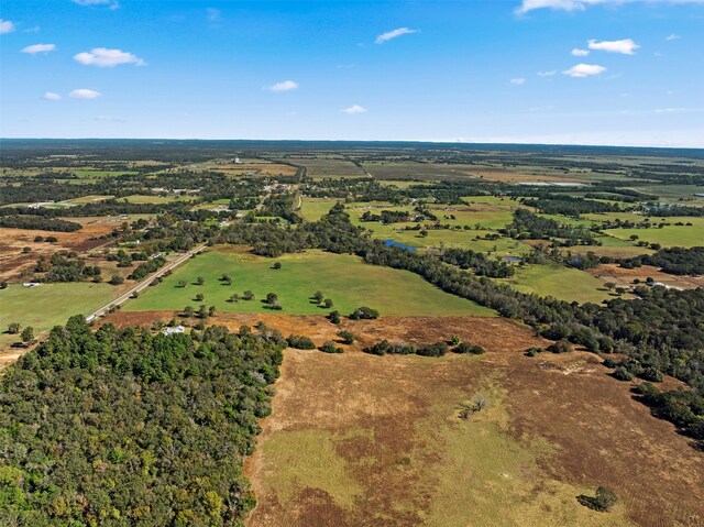 aerial view with a rural view