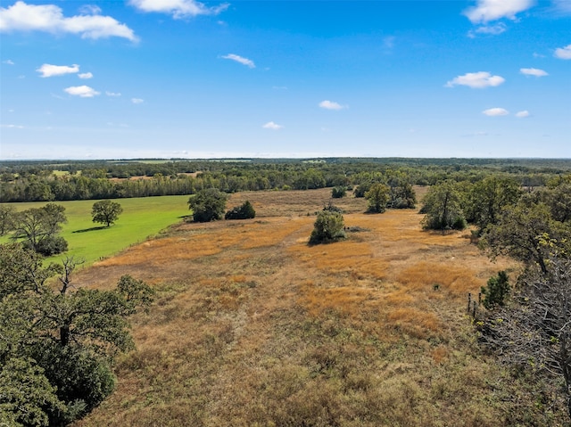 bird's eye view featuring a rural view