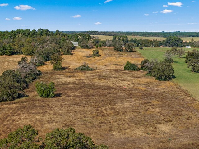 aerial view featuring a rural view