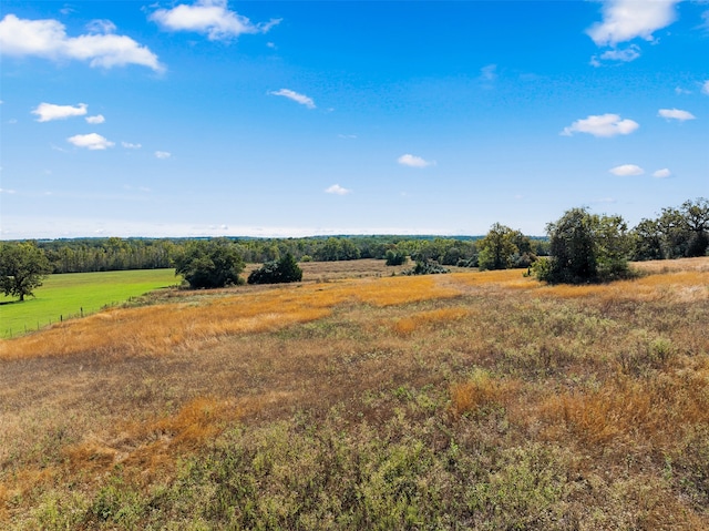 view of landscape featuring a rural view