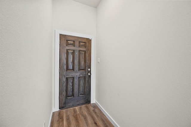 entryway featuring hardwood / wood-style floors